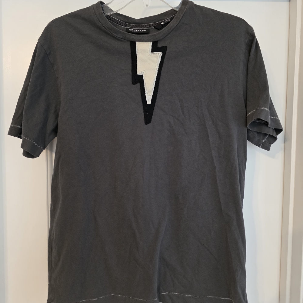 Charcoal Lightning Bolt Tee